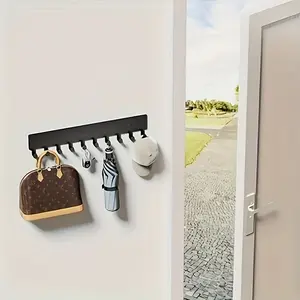 Wall Mounted Key Holder with 10 Hooks, Key Rack for Hallway, Durable Wall-Mounted Organizer, Ideal for Home & Office Use