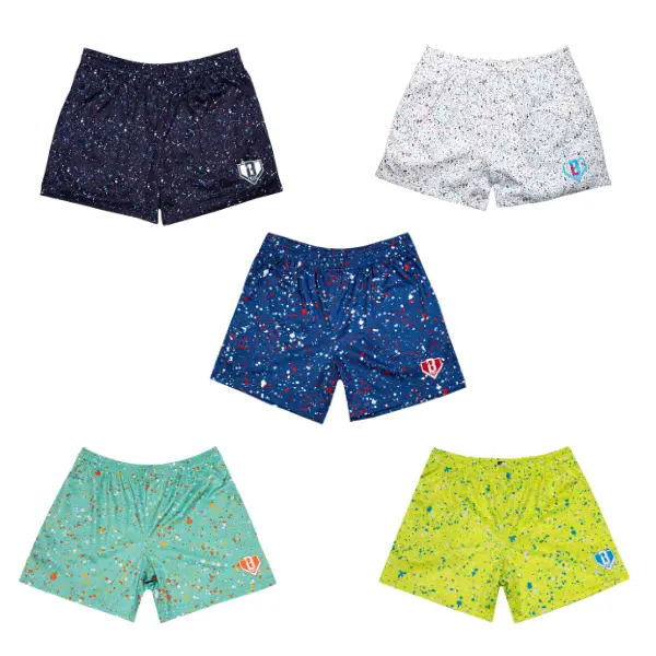 Splatter Youth Shorts Men's  Mesh | Novelty Summer Basketball Shorts