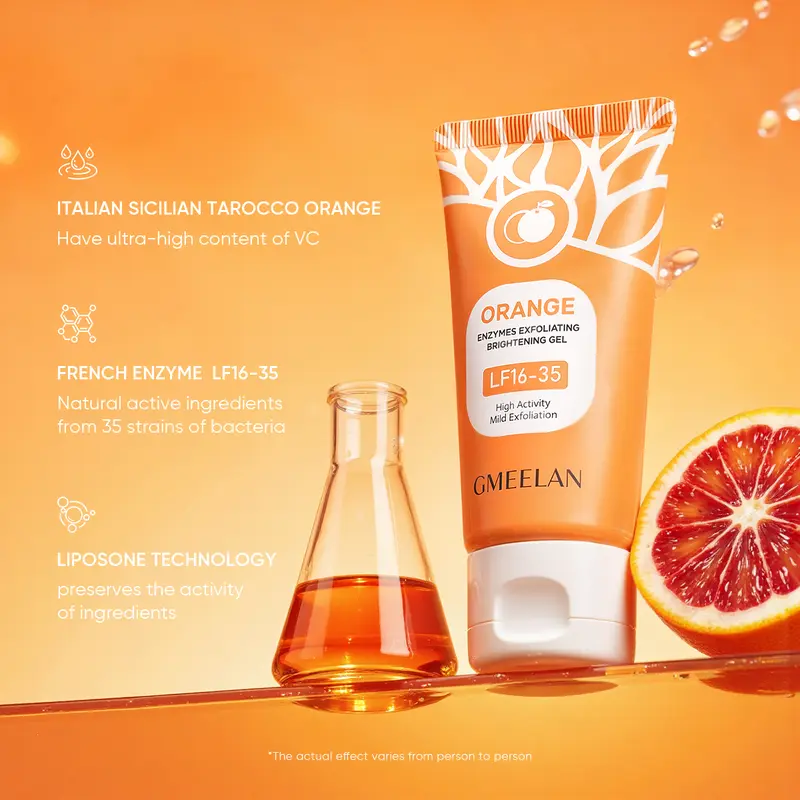 Orange Scented Exfoliator Clear Gel LF16-35 - Gentle Exfoliation