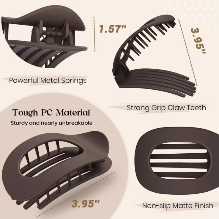 A set of four Korean-style BM-style hair clips, easy to use, gentle on the hair, and a perfect Valentine's Day gift for women.