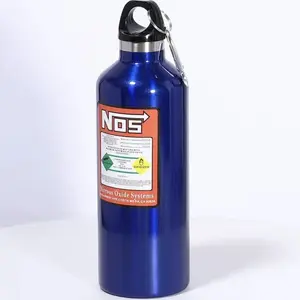 NOS Nitro Bottle JDM Car Modification Insulated Water Bottle, 304 Stainless Steel Thermal Sports Kettle, Leakproof Portable Tumbler for Outdoor Cycling Camping Fitness, Perfect for Car Cup Holder & Car Enthusiast Gift