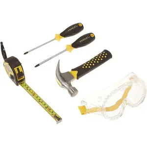 Stanley Jr. 5 Piece Tool Set | Real Tools for Kids