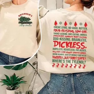 Dickless Shirt, Griswold Christmas Sweatshirt , Funny National Lampoon's Vacation Hoodie, Clark Freak Out Xmas Movie Shirt VZM