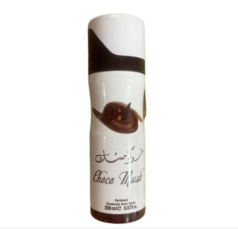 Al Rehab Women's Scented Choco Musk Aerosol Spray Deodorant - 6.8oz(200ml) Long-Lasting Daily Bath & Body Care Single Item, Beauty & Personal Care Deodorants, Aerosol Spray Deodorants