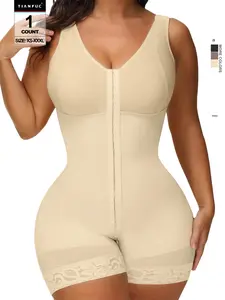 Women's Shapewear Bodysuit Underwear, Tummy Control & Butt Lifting, Full Body Slimming Wear with Zipper Design, Casual Style for All Seasons