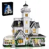 Movie-Inspired White Magic House Brick Set – LED Light-Up DIY Model for Futuristic Decor – Perfect Gift for Halloween & Builders