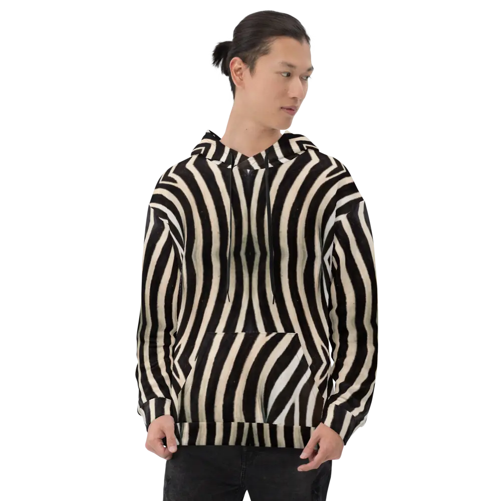 Recycled Unisex Hoodie- Zebra - Men