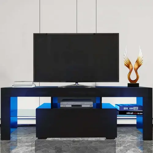 Type A flip cove+Black+Particle Board+50-59 inches