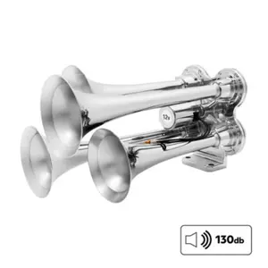 United Pacific 46123 – 4 Trumpet Mini Train Horn – Chrome