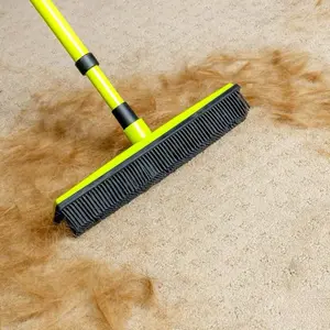 Pup Love Pet Hair Removal Broom 2 in 1 Can be used for cleaning pet hair as well as a mop - Extends to 5FT