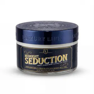 Midnight Seduction - Irresistible Fragranced Body Butter with Hyaluronic Acid - Unisex Scent for Body Care & Hydration