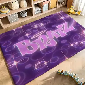 Cartoon B-Bratzs Anime Floor Mat Soft Flannel Doormat Non-Slip Absorbent Floor Rug for Kitchen Bathroom Doorway Entrance Living Room Home Decor Modern Stylish Mat Multiple Sizes Available