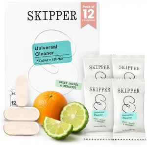 Multi-Surface Cleaner Refills -  Purpose Cleaning Tablet 12 Pack - 192 fl oz total (makes 12x 16 fl oz bottles of  cleaner) -  & Kitchen -  & Effective - Lime & Clementine