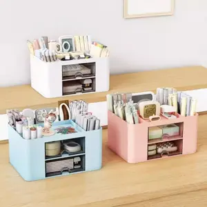 1pc Desktop Organizer and Storage, Desk Organizer Tidy, Office Supplies Holder for Files and Cosmetics, Drawer Desktop Organizer for Home & Office Use