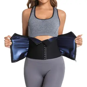 Women's Waist Trimmer Sweat Band - Tummy Control Body Shaper for Sauna Effect & Postpartum Support