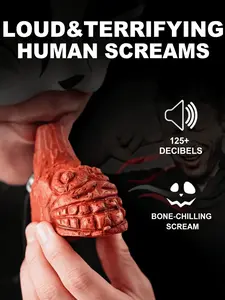 Aztec Death Whistle, Realistic Scream Sound Design, 125db Volume, Outdoor Survival Supplies Emergency Party Prank, Multi-Scene Use, Screaming Whistle