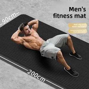 Thickened Sports Yoga Mat for Home Use, Portable Non-Slip Fitness Mat for Men, Shock Absorbing and Silent Yoga Mat