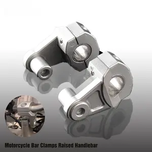 Motorcycle Raised Bar Clamps, Easy Install Handlebar Risers for 22mm 7/8"-28mm 1 1/8" Honda, Kawasaki, Ducati, Yamaha EXC Frames & Fittings
