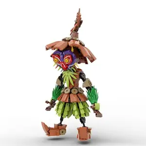 Skull Kid Building Blocks, Fantasy Adventure Character with Mask, DIY Collector Model for Action Figure Enthusiasts