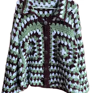 Crochet Granny sweater Knitwear Womenswear Lady Comfort