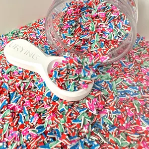 FAKE Mixed Color Sneaker Themed Polymer Clay Sprinkle (NOT EDIBLE) D12-10