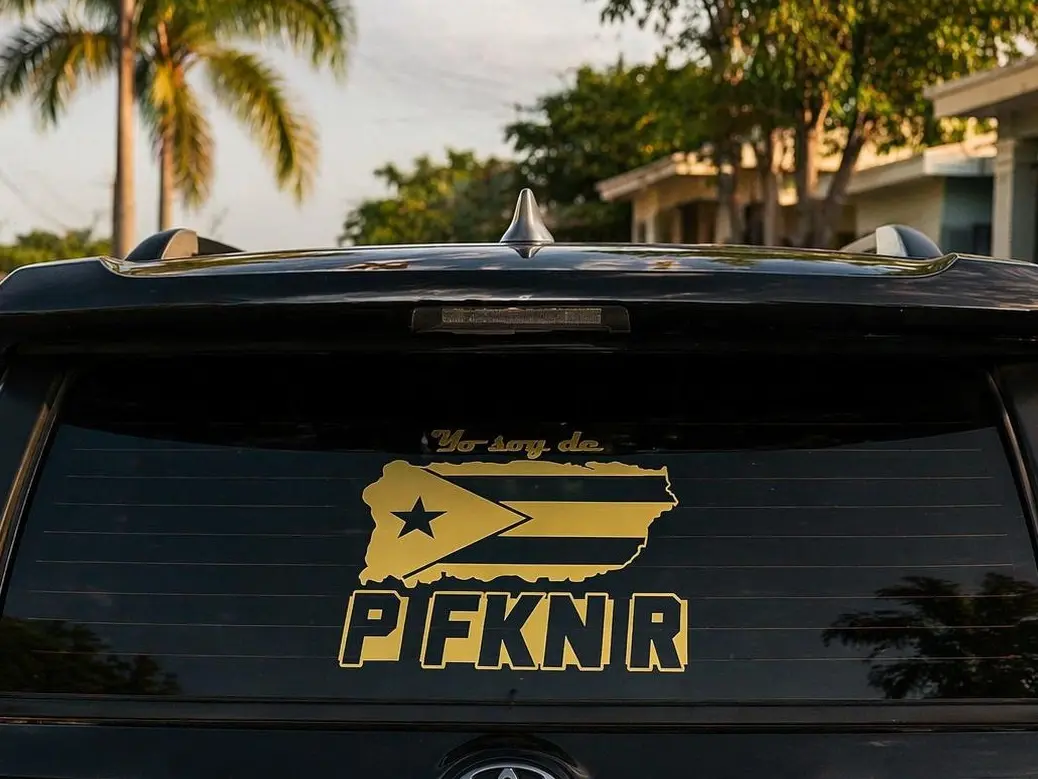 Yo Soy de P FKN R Car Vinyl Stickers Variety of Colors
