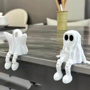 Halloween Ghost Joint Activity Decorations, Carnival Night Costume Accessories, 3D Printed Halloween Party Decoration Mini Scene Models