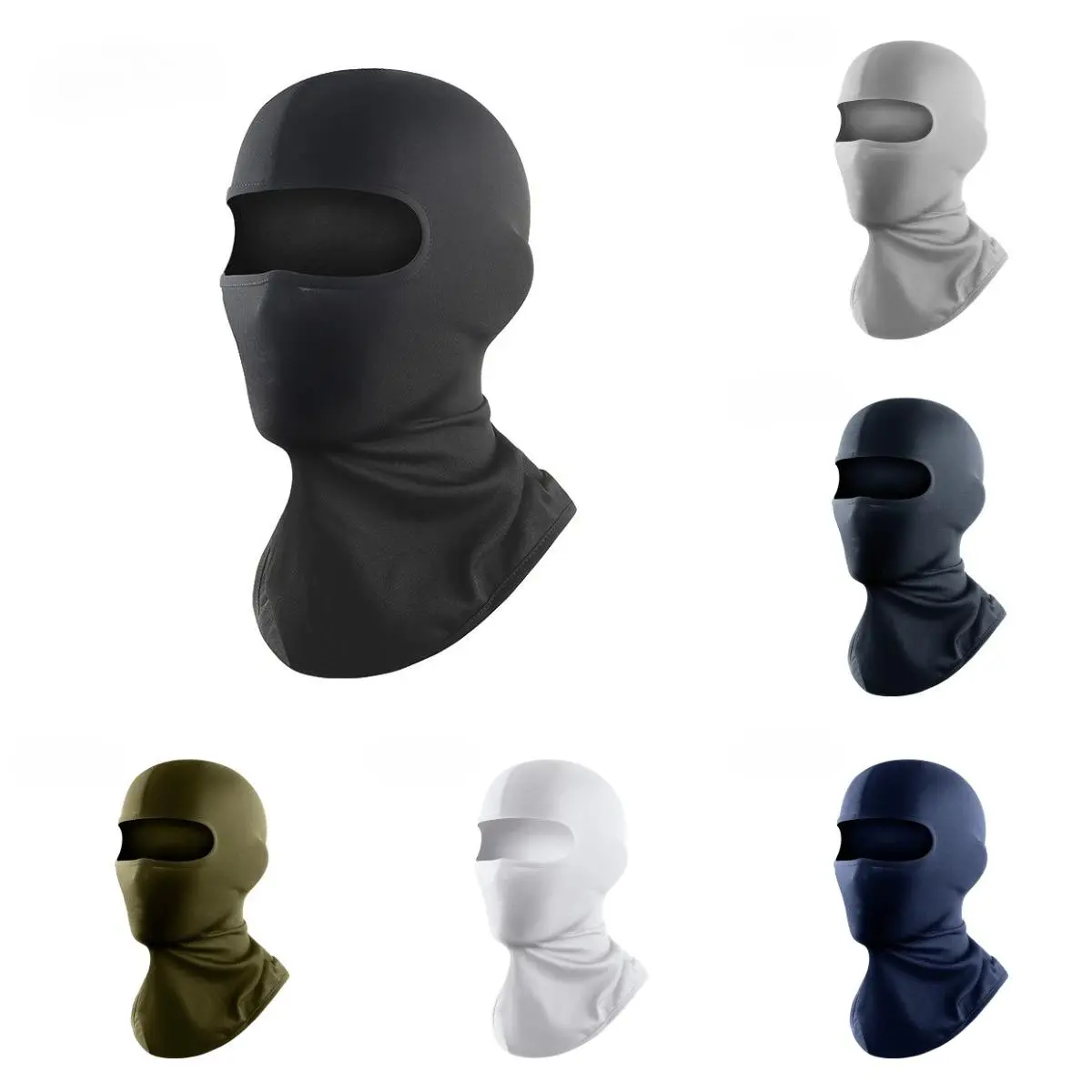 Unisex Minimalist Balaclava Mask - Universal-Fit Summer Thin Cooling UV Protection Neck Gaiter, Quick-Drying Breathable Face Covers & Mask Sports & Outdoor Protective Gear, One Size, Uv Resistant