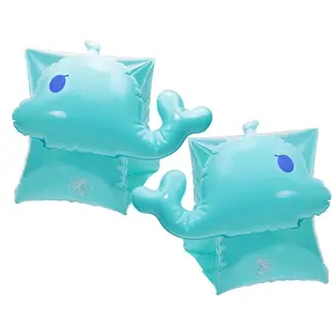 Swim Arm Floats Penta Angel 2Pcs PVC Cute Cartoon Inflatable Arm Band Flotation Sleeves Tubes Blow Up Water Rings for Summer Outdoor Swimming Pool Beach Party-