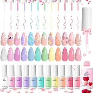 Beetles 12 Colors Liner Gel Polish DIY Nails at home Soak Off Uv Nail Art Manicure Gifts for Women #SpringTok Cutics Cosmetic   Easter'sGift 12Colors Candy Kindom