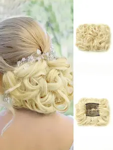 Women's Rose Bud Hair Bun Styling Tool, Easy Stretch Curl, Curly Hair Bun, Hair Bun Holder, Donut Hair Tie, Party Wedding Essential, Instant Style, Messy Bun Hair
