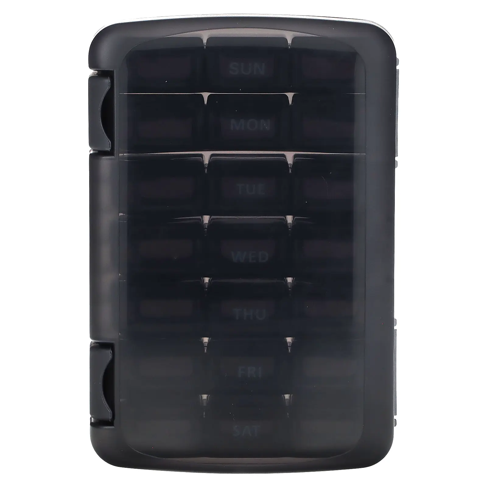Ezy Dose Weekly 3X/Day Pill Organizer with Case, Black, 1 Count