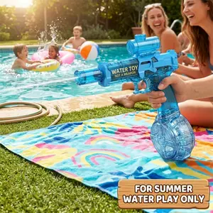 Kids Water Toy - Summer Outdoor Pool Game , with lights, automatic continuous firing, leak-proof water tank, quick water filling, stable water flow, perfect for summer games and pool parties