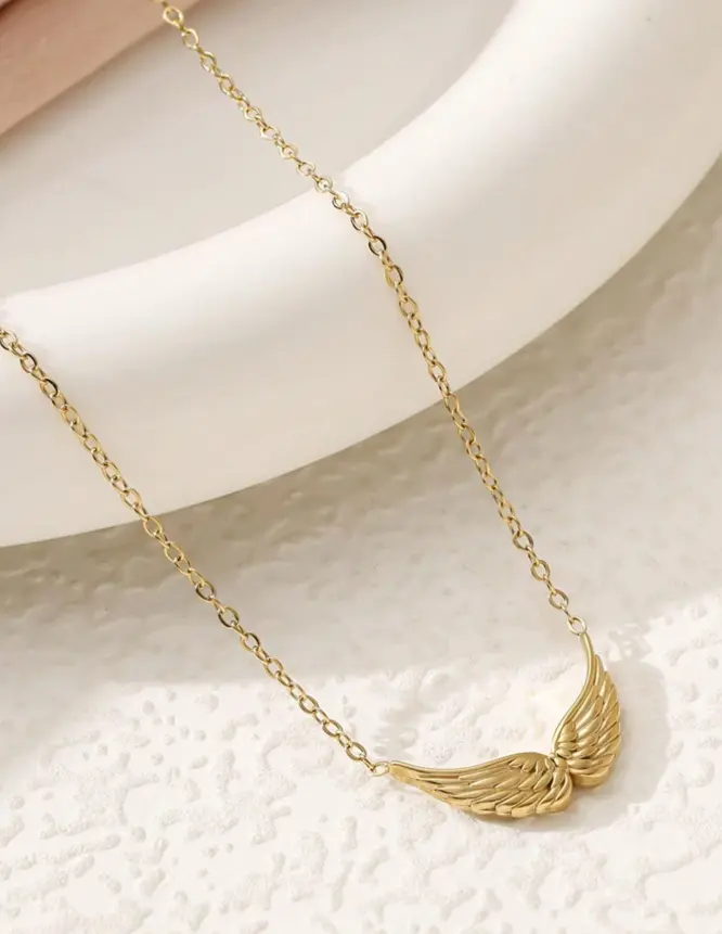 1pc Wing Pendant Necklace,  Jewelry For Women