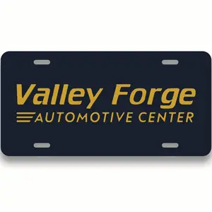 Valley Forge LIcence Plate - Vanity Car Plate - Tires Show Merch - Metal LIcense Plate For Car Truck UTV - 6"x 12" Aluminum Four Mounting Holes - Gift Idea For Car Guy Decorative Plate - Waterproof UV Resistant - PLP0014