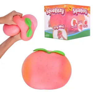 Squishy Peach Jumbo Large Squish Fruit Toy Rare Find Sensory