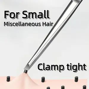 High-Quality Stainless Steel Compact Tweezers, Multi-Functional Eyebrow Trimmer, Mustache Grooming Tool, Precision Hair Removal