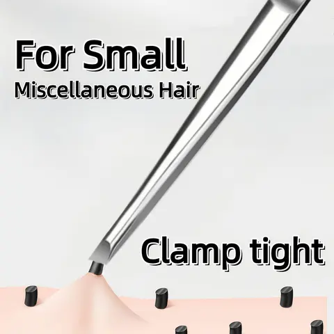 High-Quality Stainless Steel Compact Tweezers, Multi-Functional Eyebrow Facial Trimmer, Mustache Grooming Tool, Precision Hair Removal, Cosmetic Tool, Portable Beauty Tool, Beauty Equipment