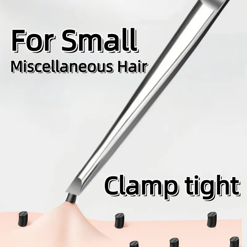 High-Quality Stainless Steel Compact Tweezers, Multi-Functional Eyebrow Facial Trimmer, Mustache Grooming Tool, Precision Hair Removal, Cosmetic Tool, Portable Beauty Tool, Beauty Equipment