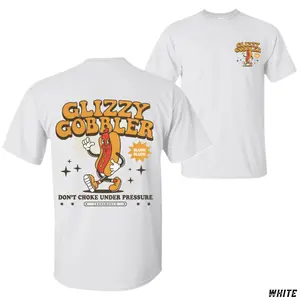 Glizzy Gobbler T-Shirt, Funny Hot Dog Graphic Tee, Soft Cotton Shirt, Playful Streetwear for Men, Humor Apparel for Food Lovers, Gift Idea for Glizzy Fans