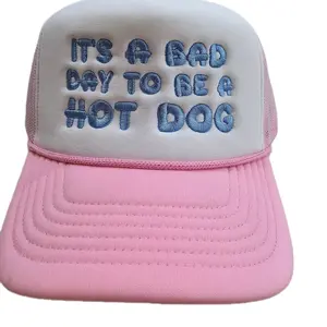 It's a Bad Day to Be a Hot Dog Hat - Pink Snapback Cap for Unisex - Family-Owned Business - Comfortable & Versatile Design
