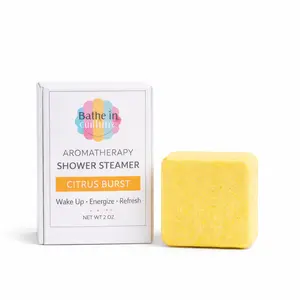 Citrus Burst Shower Steamer | Aromatherapy Shower Tablet | 2 oz Extra Large