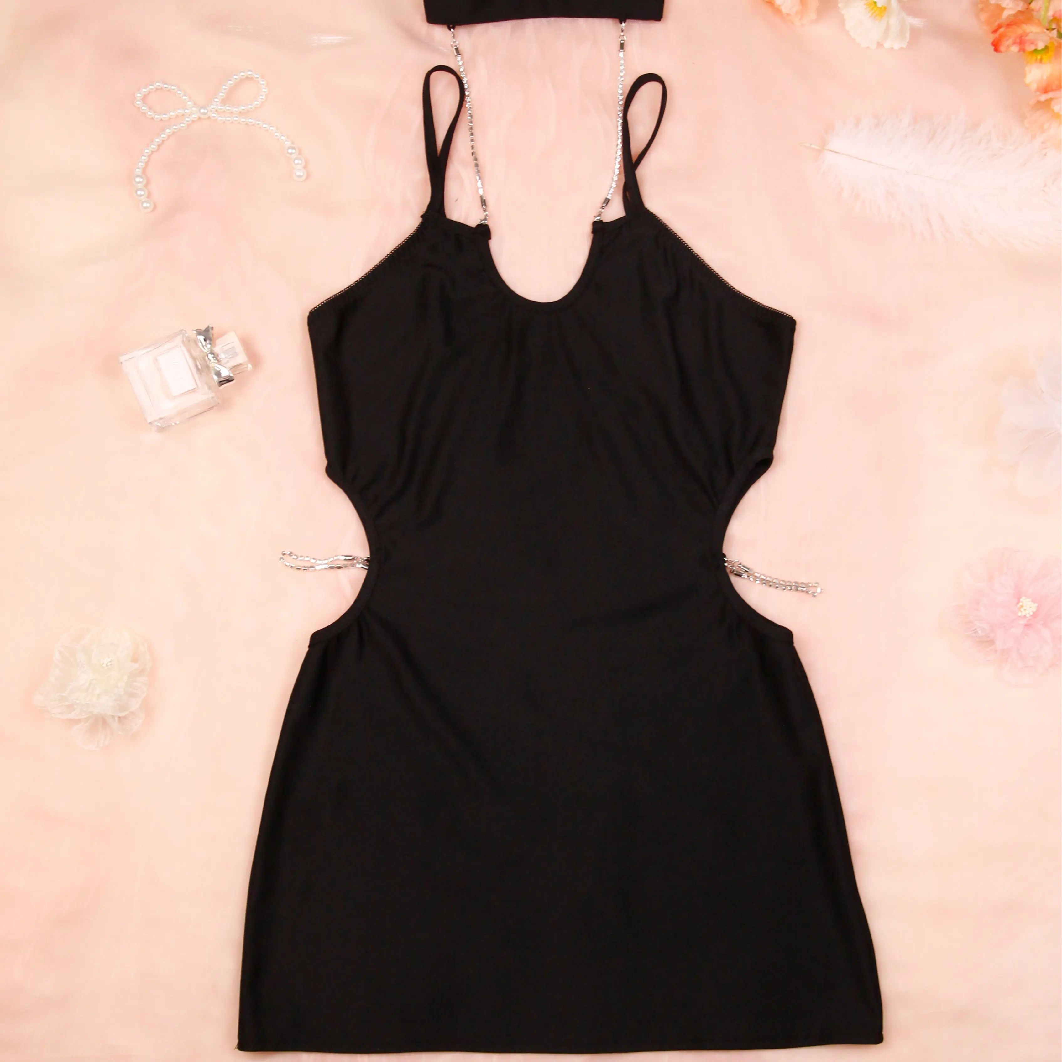 SNOMYRS Women's Micro Mini Dress Summer Dresses 2023 Halter Dresses Backless  Super Short Skirt Sexy Lingerie Club Dress - TikTok Shop
