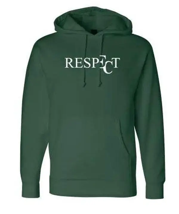 EC RESPECT DARK GREEN AND WHITE HOODIE