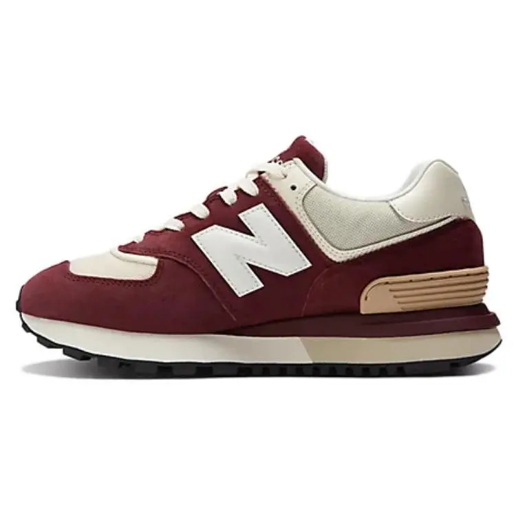 New Balance 574 Legacy Burgundy Angora' Retro Versatile Cushioned Low Top Commuter Running Shoes Unisex Red U574LGRB