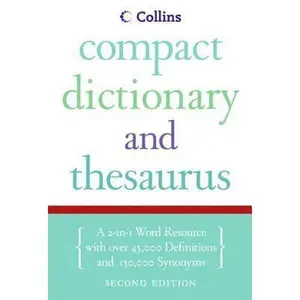 USED-Collins Compact Dictionary & Thesaurus by HarperCollins Publishers (Paperback)