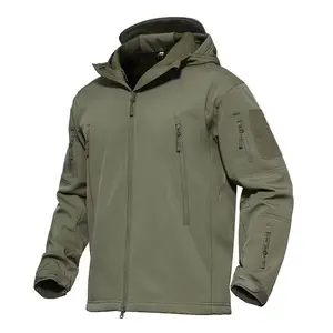 Men's Tactical Jacket 7 Pockets Performance Fleece Lined Water Resistant Soft Shell Winter Coats FallFreshness Outdoorfun