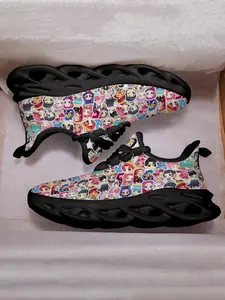 Unisex Kids Casual Sports Shoes K-Pop Monster Hunter Pattern Eva Sole Lightweight Breathable Sneakers All Seasons