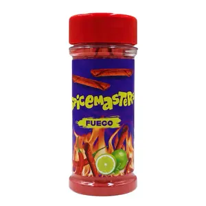 SPICEMASTERS FUEGO: Bold Red Pepper Spicy Taco Seasoning for Ceviche & Mexican Adobo - Authentic Shrimp & Savory Dish Salt Takis - Premium Spice for Chips, Mango, Seafood & Ramen Flavor Chilli