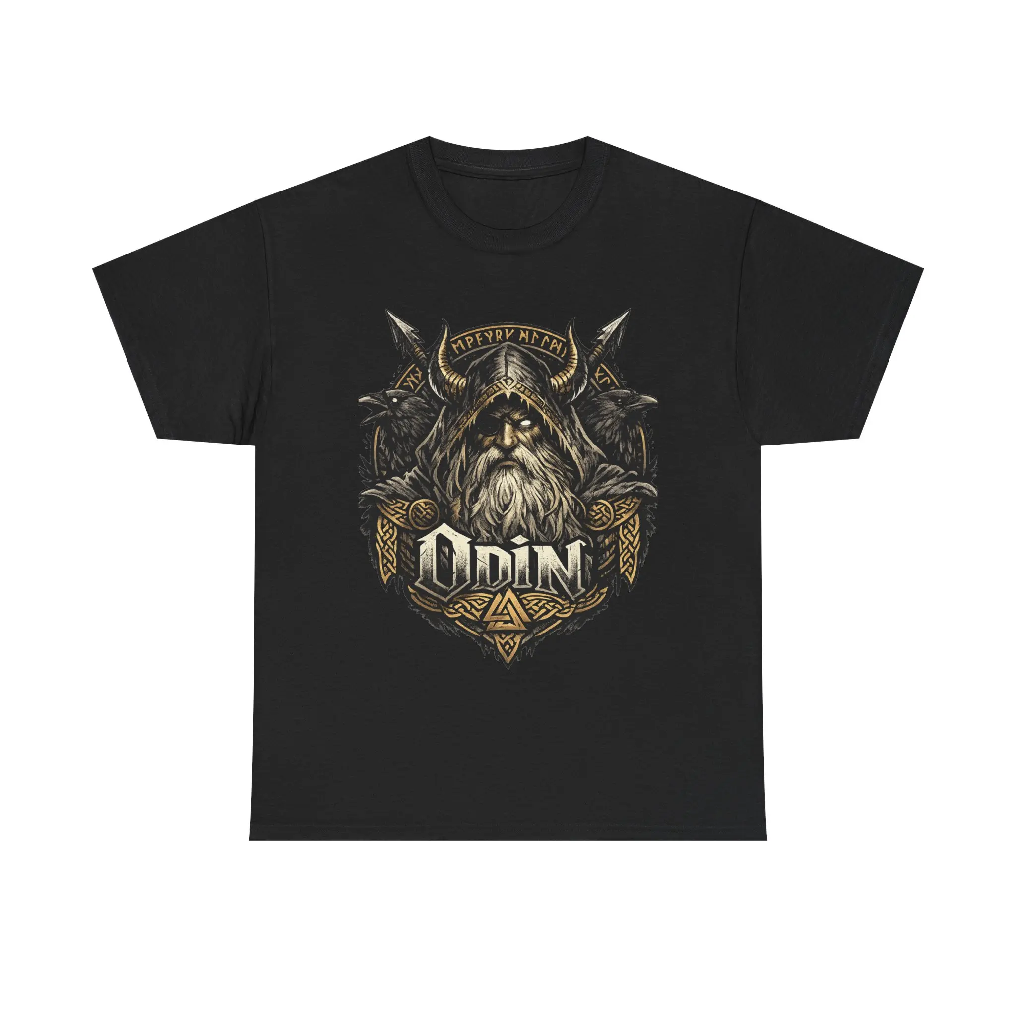 Odin Viking T-Shirt – Recognize Evil Norse Quote Front and Back Tee